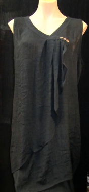 Cute long top with front bias flap